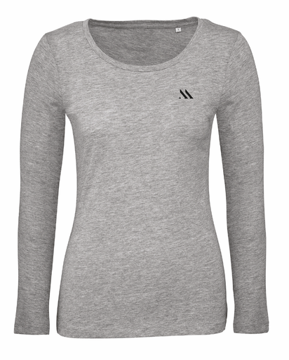 Long sleeve T-Shirt grey girls 100% cotton (Contemporary)